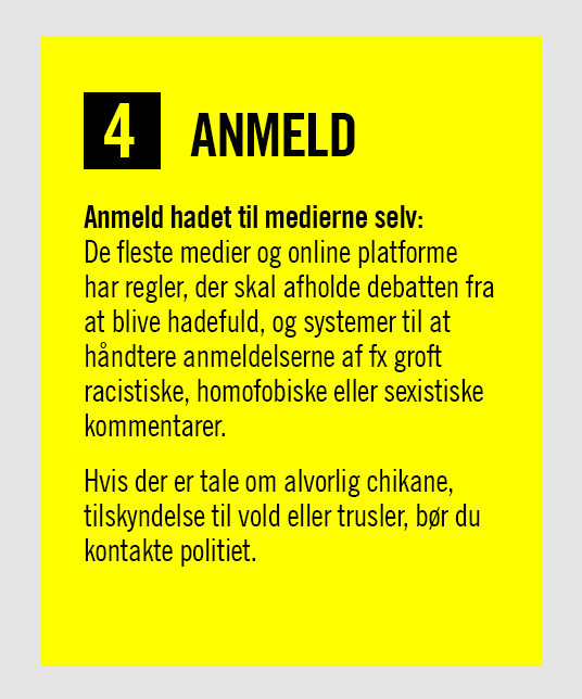 Had skader, guide til, hvad du kan gøre: Anmeld.