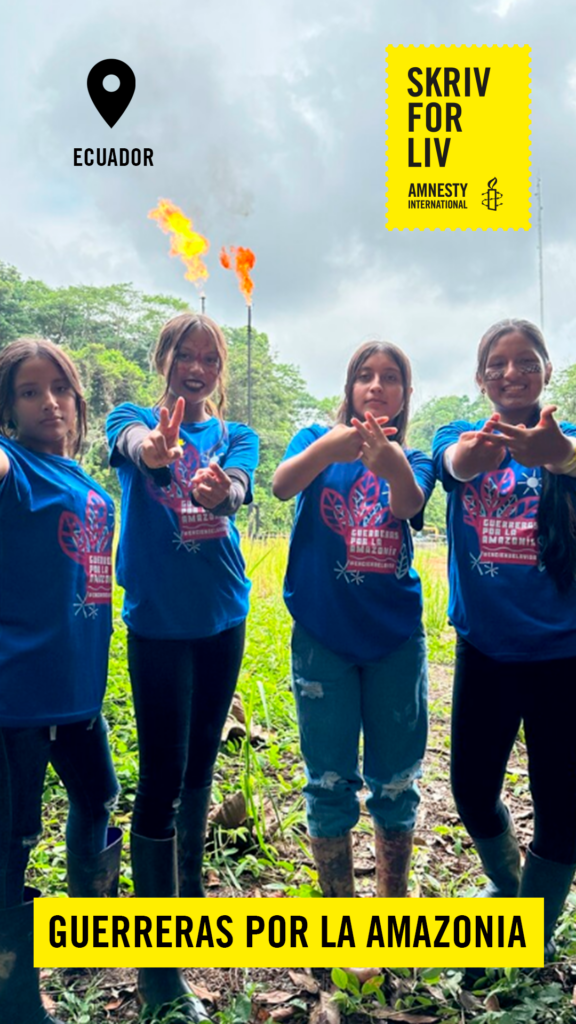 Pigerne fra Ecuador er en del af Skriv for Liv 2025