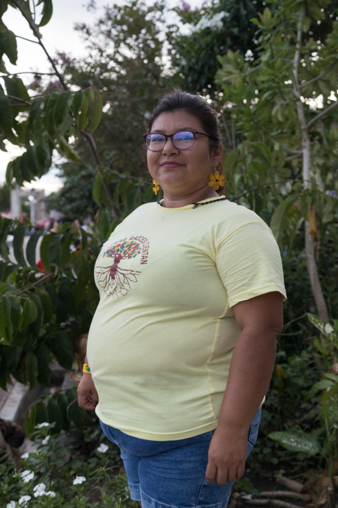 36-årige Mayra Marubel Macedo Mozombite er præsident i OCIDMUSHI - en organisation af Shiwilu-kvinder, som er medlem af den peruanske kvindeorganisation ONAMIAP.