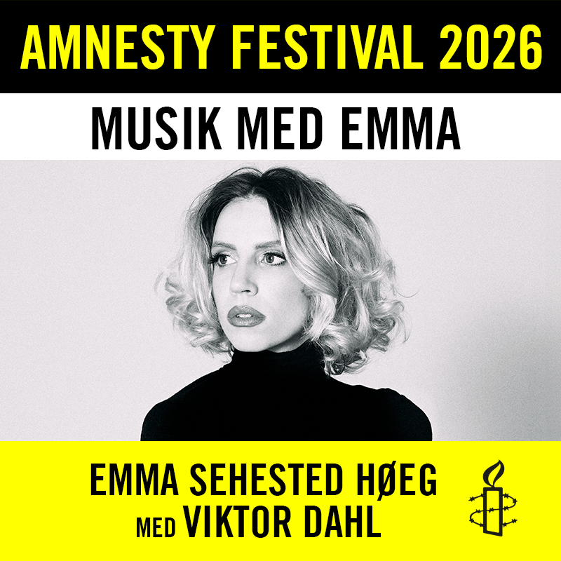 Under Amnesty menneskerettighedsfestival 2026 spiller Emma Sehested Høeg.