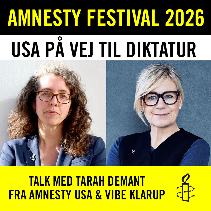 Kom til Amnesty menneskerettighedsfestival 2026.