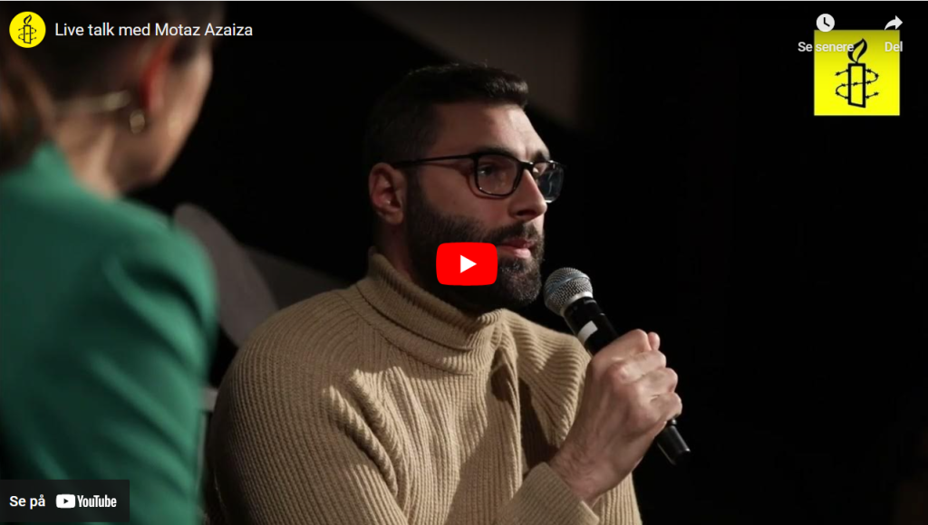Se live talk med Motaz Azaiza om hans arbejde i Gaza.